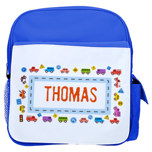 mochila infantil personalizada con estampados divertidos para la vuelta al cole coches colores 3 - Mochila infantil Coches