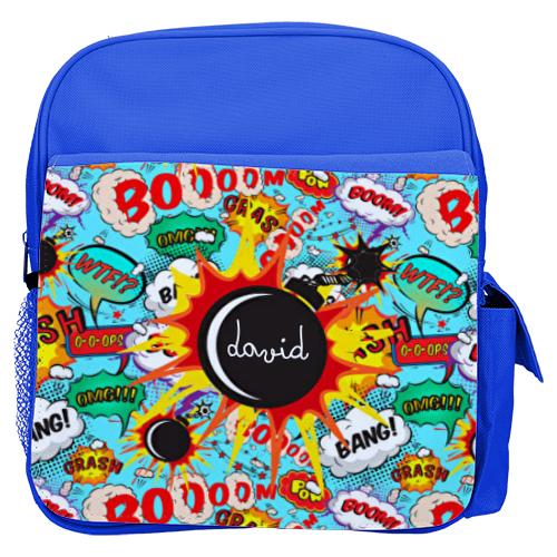 mochila infantil personalizada con estampados divertidos para la vuelta al cole comic - Mochila infantil Cómic