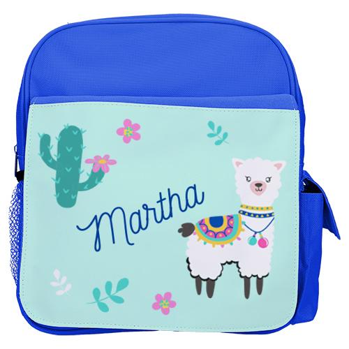 mochila infantil personalizada con estampados divertidos para la vuelta al cole llama cactus 2 - Mochila infantil Llama