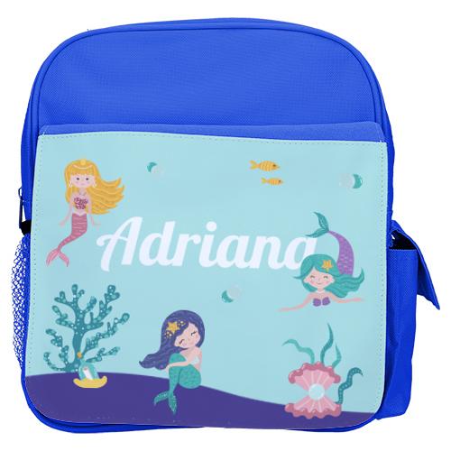 mochila infantil personalizada con estampados divertidos para la vuelta al cole sirenas sirenita - Mochila infantil Sirenas