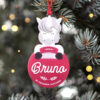 Bola de navidad personalizada metacrilato rojo carmesi abrazos artesanos unicornio 100x100 - Abrazo Reno carmesí
