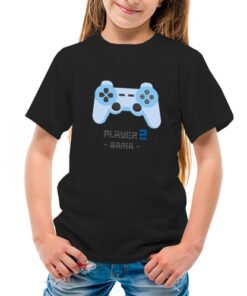 camiseta algodon manga corta dia del padre player one mando consola videojuegos gamer infantil azu 247x296 - Camiseta player 2