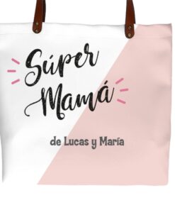 bolso polipiel shopper personalizado regalo original dia de la madre super mama 247x296 - Bolso polipiel Supermamá