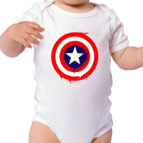 camiseta algodon manga corta dia de la madre regalo mama capitan america marvel 2 - Body Capitán América