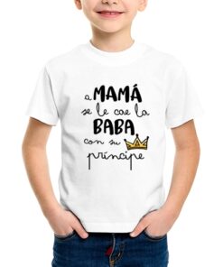 camiseta algodon manga corta dia de la madre regalo mama se le cae la baba con su principe 247x296 - Camiseta Príncipe de mamá