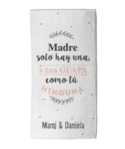 toalla rizo algodon personalizada regalo original dia de la madre mama solo hay una 247x296 - Toalla playa Madre solo hay una
