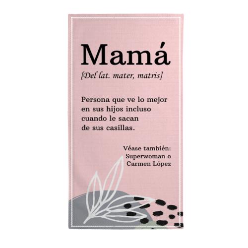 toalla rizo algodon personalizada regalo original dia de la madre significado mama diccionario - Toalla playa significado Mamá