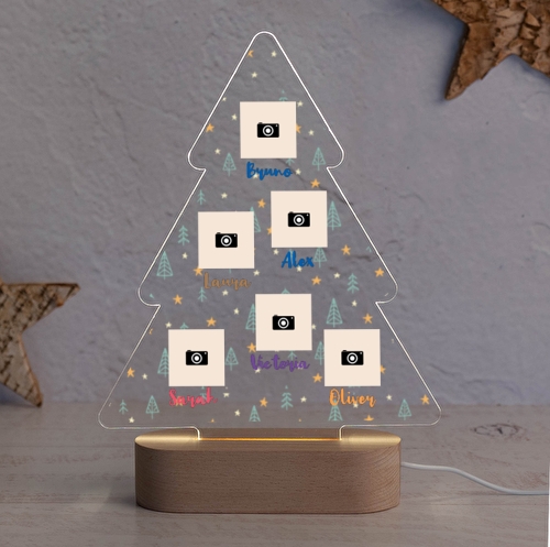 lampara 3d personalizada arbol navidad casa decoracion fiestas ilumina papa noel reyes magos regalos fotos 2 - Lámpara árbol navideño