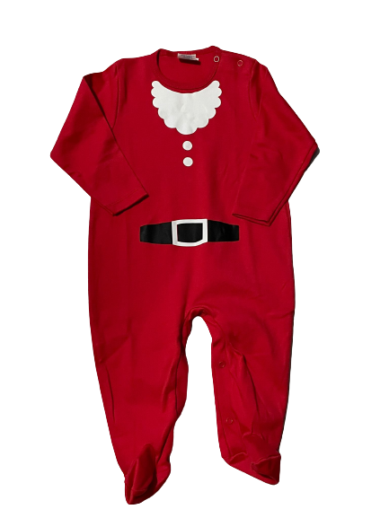 pijama pelele bebe papa noel navidad rojo moda infantil bauba style - Pelele Papá Noel